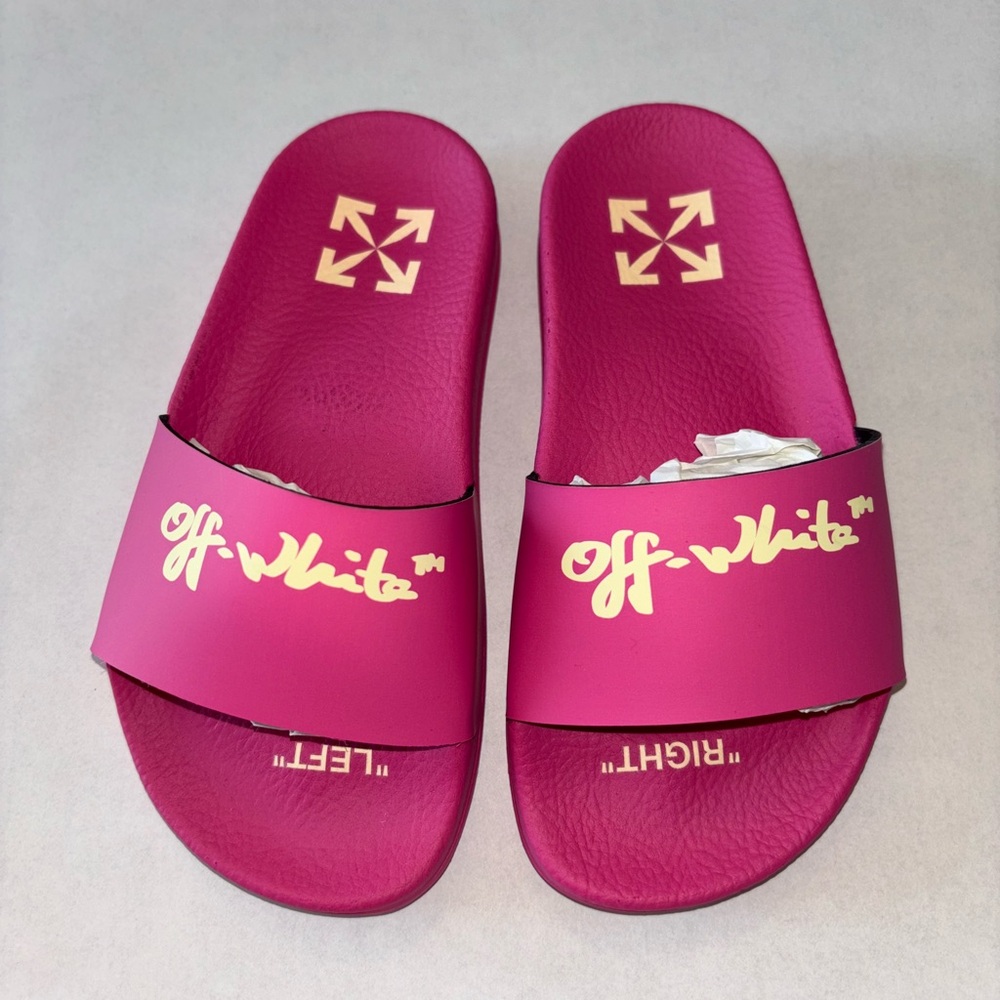 Off-White Barbie Pink Kids Slides
